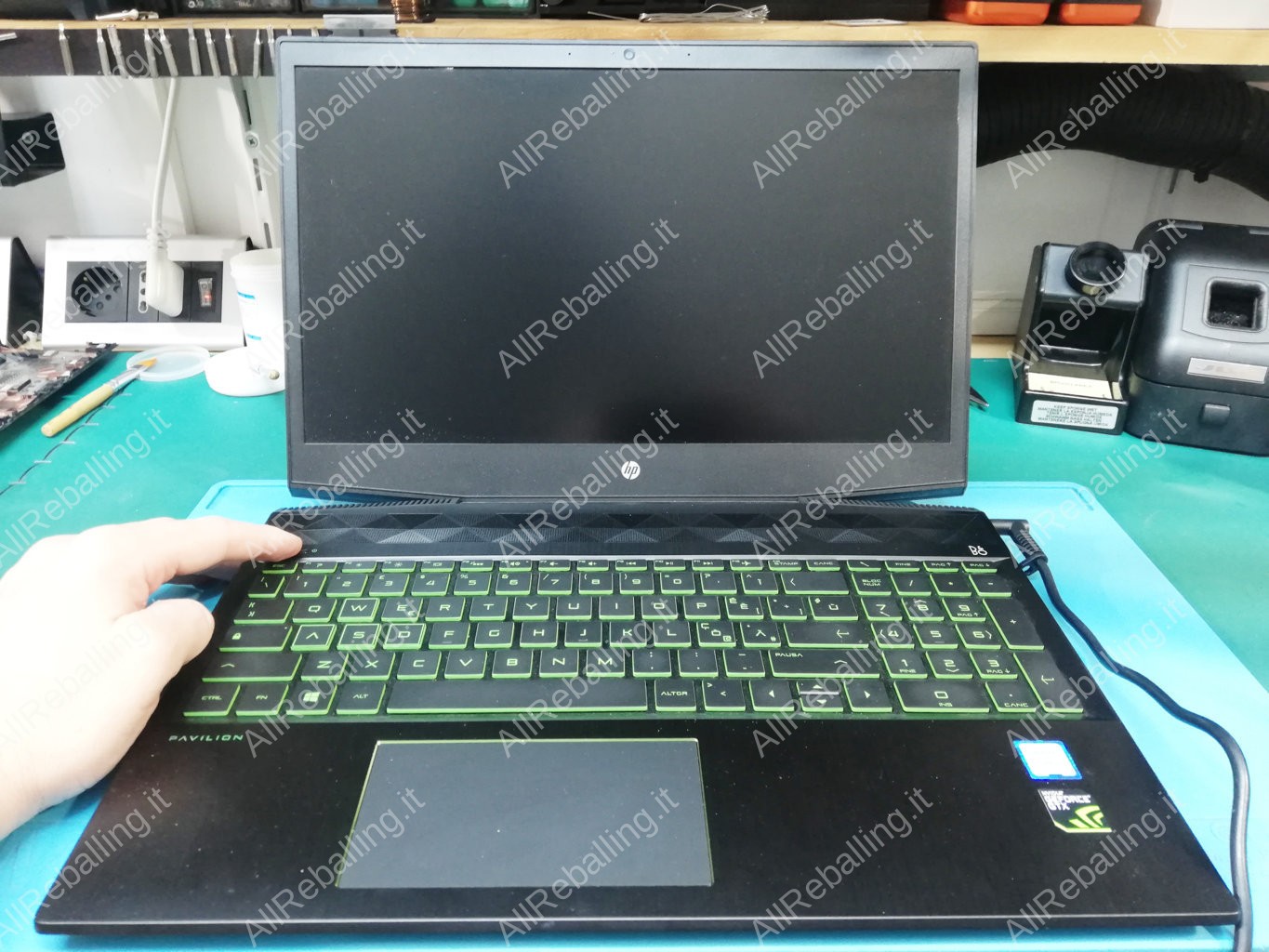 HP Gaming Pavilion 15 Schermo Nero